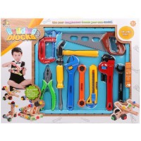 Набор игрушечных инструментов Наша Игрушка с конструктором-скруткой, 10 предметов (808-9)