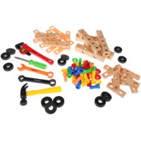 Набор игрушечных инструментов Наша Игрушка с конструктором-скруткой, 80 предметов (908-7)