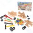 Набор игрушечных инструментов Наша Игрушка с конструктором-скруткой, 80 предметов (908-7)