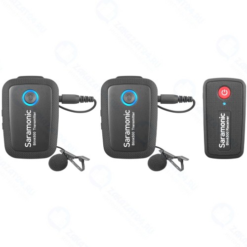 Двухканальная беспроводная радиосистема Saramonic Blink500 B2 (TX+TX+RX)
