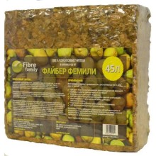 Субстрат FIBRE-FAMILY Кокосовые чипсы в блоках, 45 л (FF/CC-4,5/B-L)