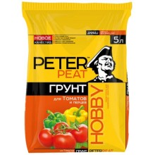 Грунт PETER-PEAT Hobby для томатов и перцев, 5 л (Х-05-5)