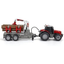 Игрушечный трактор DICKIE с прицепом, 42 см (3737003)