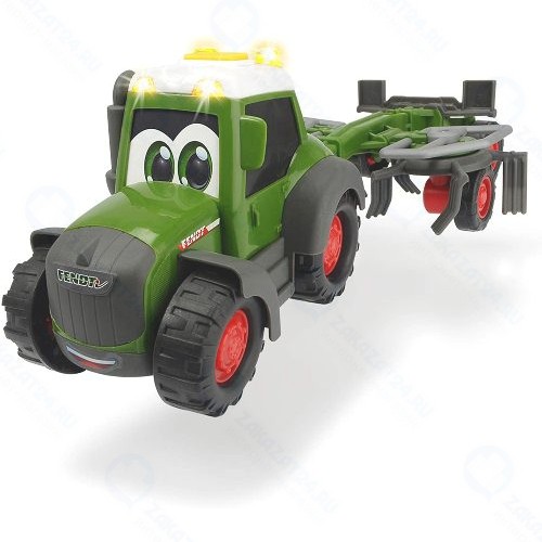 Игрушечный трактор DICKIE с ворошилкой для сена, 30 см (3815002)