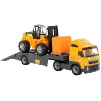 Детский игровой набор POLESIE Volvo + автокар + конструктор 