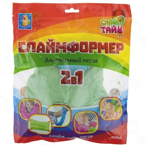 Слаймформер 1TOY 400 г, зелёный (Т16543G)