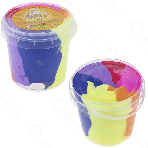 Детский игровой набор 1TOY Т17826 Слайм Тайм Баттер слайм, разноцветный
