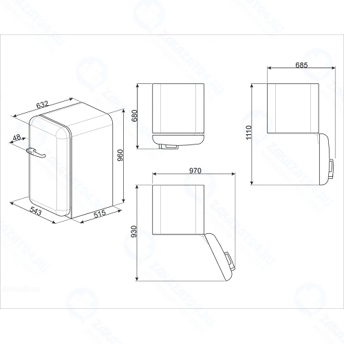 Холодильник Smeg FAB10RCR2
