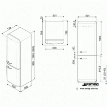 Холодильник Smeg FAB28RCR3