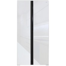 Холодильник Ginzzu NFK-462 White Glass