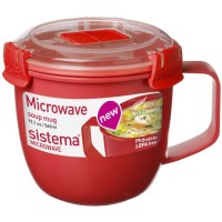 Кружка суповая Sistema Microwave Soup Mag, 565 мл Red (1142)