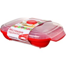 Контейнер для микроволновой печи Sistema Microwave Egg Poacher Red (1150) Контейнер для микроволновой печи Sistema Microwave Egg Poacher Red (1150)