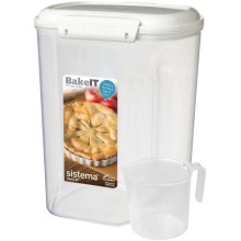 Контейнер с мерным стаканом Sistema Bake-It, 3,25 л White (1250) Контейнер с мерным стаканом Sistema Bake-It, 3,25 л White (1250)
