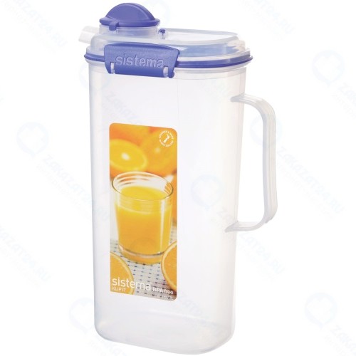Кувшин для сока Sistema Klip It Juice, 2 л Blue (1420)