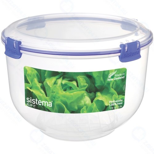 Контейнер для салата Sistema Klip It Lettuce Crisper, 3,5 л Blue (1490)