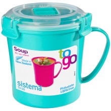 Кружка суповая Sistema To-Go Soup Mug 656 мл Turquoise (21107) Кружка суповая Sistema To-Go Soup Mug 656 мл Turquoise (21107)