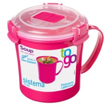 Кружка суповая Sistema To-Go Soup Mug 656 мл Red (21107) Кружка суповая Sistema To-Go Soup Mug 656 мл Red (21107)