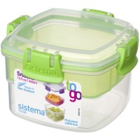 Контейнер двухуровневый Sistema To-Go Snacks, 400 мл Green (21320)