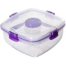 Контейнер для салата с разделителями и приборами Sistema To-Go Salad, 1,1 л Violet (21356) Контейнер для салата с разделителями и приборами Sistema To-Go Salad, 1,1 л Violet (21356)