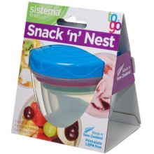 Набор контейнеров Sistema TO-GO, 3 шт, синий (21483) Набор контейнеров Sistema TO-GO, 3 шт, синий (21483)