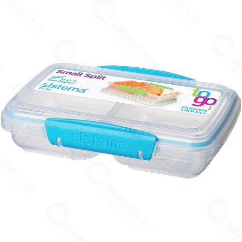 Контейнер Sistema TO-GO, двойной, 350 мл, синий (21518)