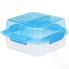 Ланч-бокс Sistema TO GO, 3 секции, 1,24 мл, синий (21610)