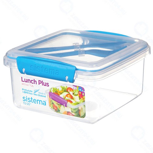 Контейнер для продуктов Sistema To-Go Lunch Plus 1.2 л Blue (21652)