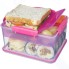 Контейнер двухуровневый с разделителями Sistema To-Go Lunch Tub, 2,3 л Red (21665)
