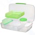 Ланч-бокс с баночкой Sistema Bento TO GO, многосекционный, 1,76 л, зеленый (21671)