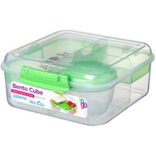Ланч-бокс с баночкой Sistema Bento TO GO, многосекционный, 1,25 л, зеленый (21685) Ланч-бокс с баночкой Sistema Bento TO GO, многосекционный, 1,25 л, зеленый (21685)