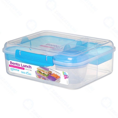 Контейнер для продуктов Sistema To-Go Bento Lunch 1.65 л Blue (21690)