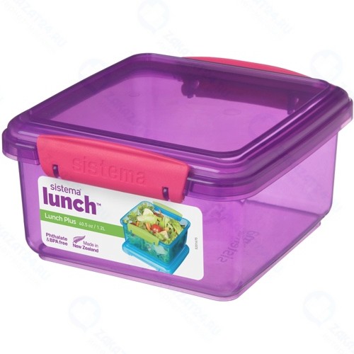 Контейнер Sistema Lunch Plus, 1,2 л Violet (31651)