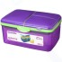 Контейнер и бутылка для воды Sistema Lunch Quaddie, 2 л Violet (3970С6)