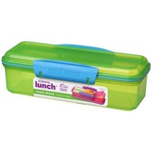 Ланч-бокс Sistema Lunch, с разделителями, 410 мл, зеленый (41479) Ланч-бокс Sistema Lunch, с разделителями, 410 мл, зеленый (41479)