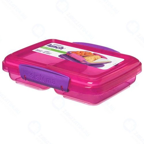 Контейнер Sistema Lunch, двойной, 350 мл, красный (41518)