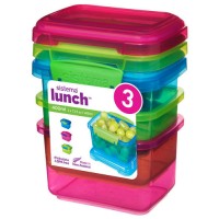Набор контейнеров для продуктов Sistema Lunch 400 мл, 3 шт (41544)