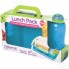 Контейнер с разделителем и бутылка для воды Sistema Lunch Pack, 975 мл Blue (41575)