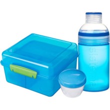 Контейнер и бутылка для воды Sistema Lunch Pack, 2 л Blue (41580)