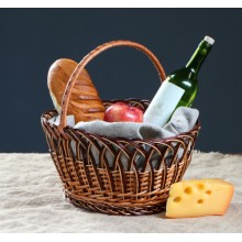 Корзина плетеная ДОБРОЕ-ДЕРЕВО из лозы, для пасхи (4767512)