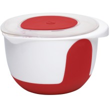 Миска с крышкой Emsa Mix&Bake, 3 л White/Red (508019)
