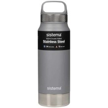 Термобутылка Sistema Hydrate, 0,65 мл, серая (560)