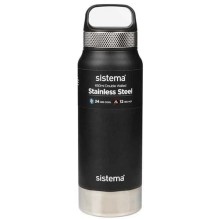 Термобутылка Sistema Hydrate, 0,65 мл, черная (560)