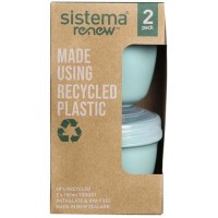 Контейнер для йогурта Sistema Renew, 150 мл, 2 шт, зеленый (581466)