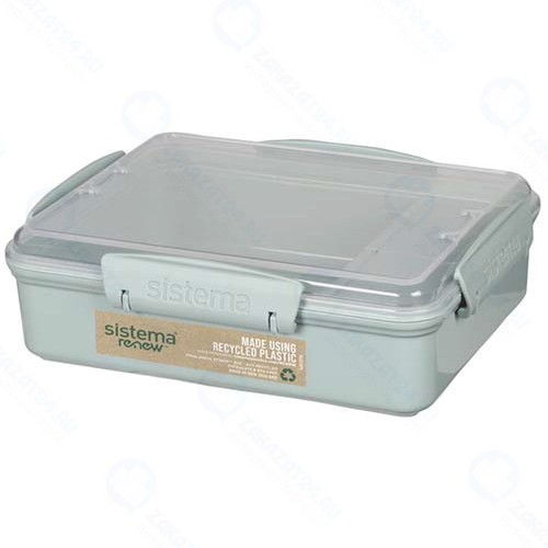 Ланч-бокс Sistema Renew, с разделителями, 975 мл (581482)