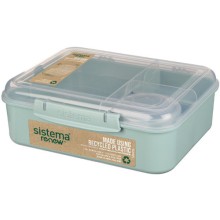 Ланч-бокс Sistema Bento Box Renew, 1,65 л, зеленый (581690) Ланч-бокс Sistema Bento Box Renew, 1,65 л, зеленый (581690)