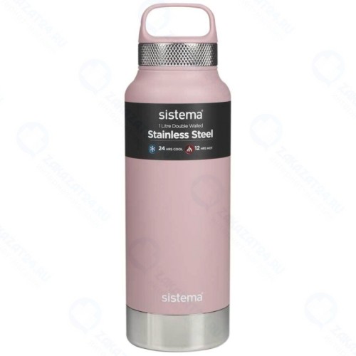Термобутылка Sistema Hydrate, 1 л, розовая (585)