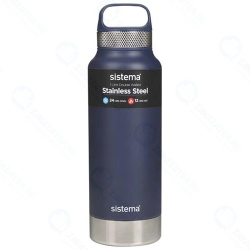Термобутылка Sistema Hydrate, 1 л, синяя (585)