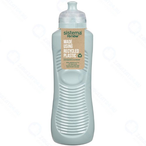Бутылка для воды Sistema Renew, 800 мл, зеленая (58850)