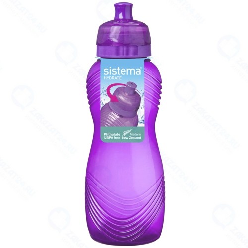 Бутылка для воды Sistema Hydrate Wave Bottle, 600 мл Violet (600)