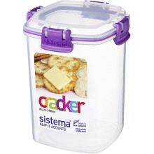 Контейнер для крекеров Sistema Klip It Cracker Accents, 900 мл Violet (61332) Контейнер для крекеров Sistema Klip It Cracker Accents, 900 мл Violet (61332)
